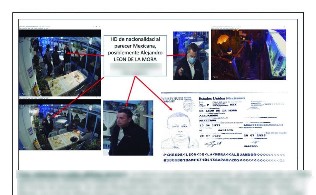 Imagen de Alejandro de León de la Mora en Colombia. Las fotografías son parte de la investigación de la fiscalía sudamericana Foto: Fiscalía de Colombia a travéz de #narcofiles