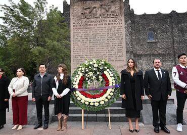 Alessandra Rojo de la Vega encabeza homenaje del 2 de octubre en Tlatelolco