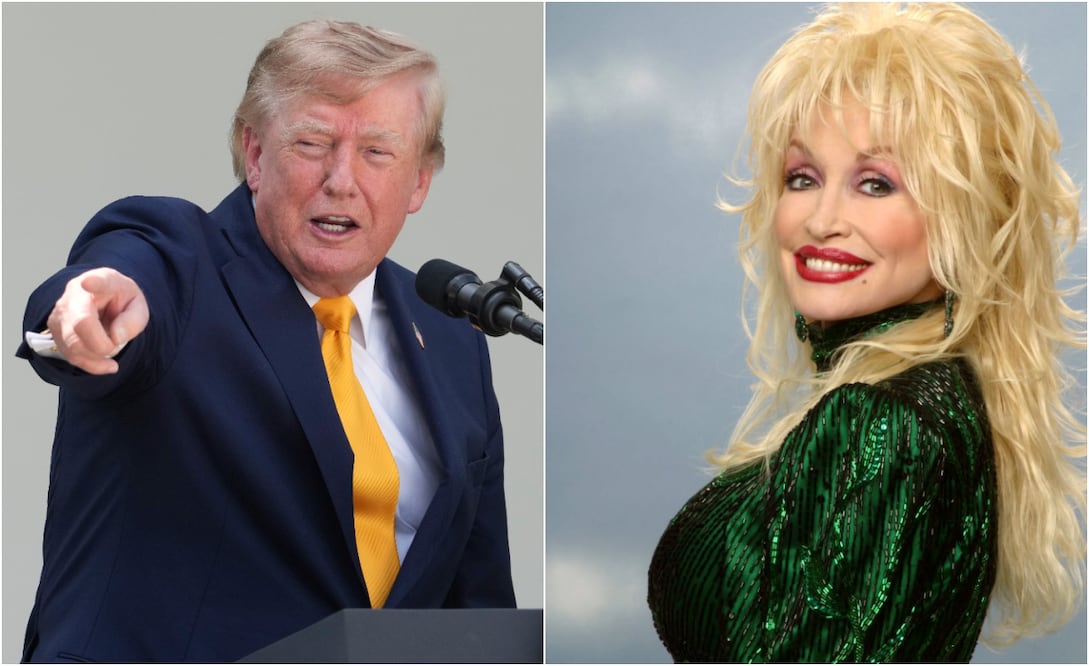 Donald Trump se pronuncia, luego de que se diera a conocer el deceso de Dolly Parton (1946 - 2026).
Fotos: EFE / Will Oliver e Instagram, vía @dollyparton