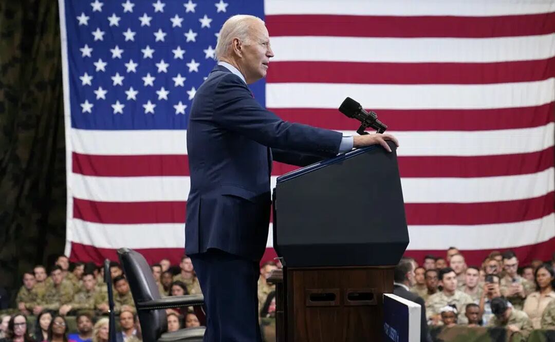 El presidente Joe Biden habla en Fort Liberty, Carolina del Norte, 9 de junio de 2023. Foto: AP