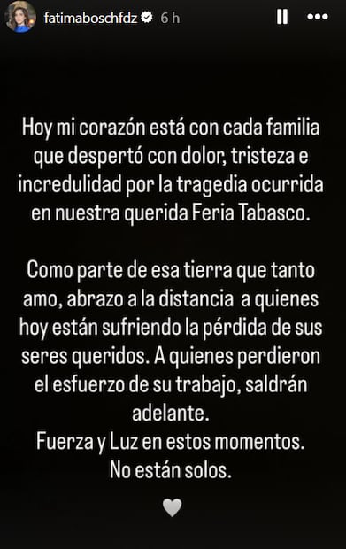 A través de este mensaje, la Miss Universo  se solidarizó con sus paisanos. Foto: Instagram.
