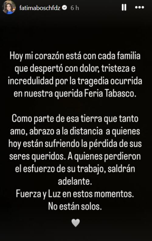 A través de este mensaje, la Miss Universo  se solidarizó con sus paisanos. Foto: Instagram.