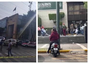 Riña por paro en el TSJ-CDMX; denuncian intento de desalojo con golpeadores
