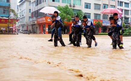China: lluvias torrenciales dejan 10 muertos