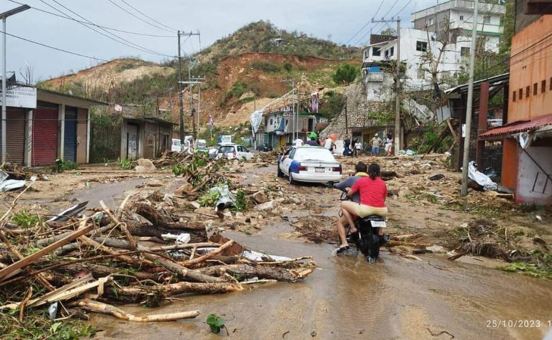 "Otis" causó daños catastróficos en la infraestructura carretera y las terminales de ascenso y descenso de pasajeros, estimando los daños en un valor superior a los 500 millones de pesos. Foto: Solo Acapulco/El Universal