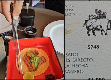 ¡¿Un taco por casi 800 pesos?! Usuarios critican a restaurante en la CDMX que lo vende