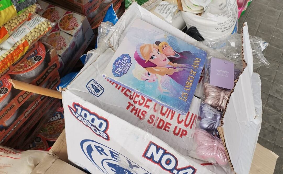 Donan libro de Frozen para afectados por huracán "Otis" en Acapulco. Foto: Eduardo Dina/ EL UNIVERSAL