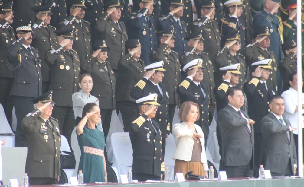 Presidenta Claudia Sheinbaum durante la conmemoración del 164 aniversario de la Batalla de Puebla del 5 de Mayo de 1862 (05/05/2026). Foto: Omar Contreras / EL UNIVERSAL