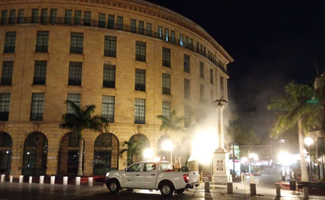 Tamaulipas fumiga lugares públicos para prevenir dengue, sarampión y tosferina. Foto: Especial