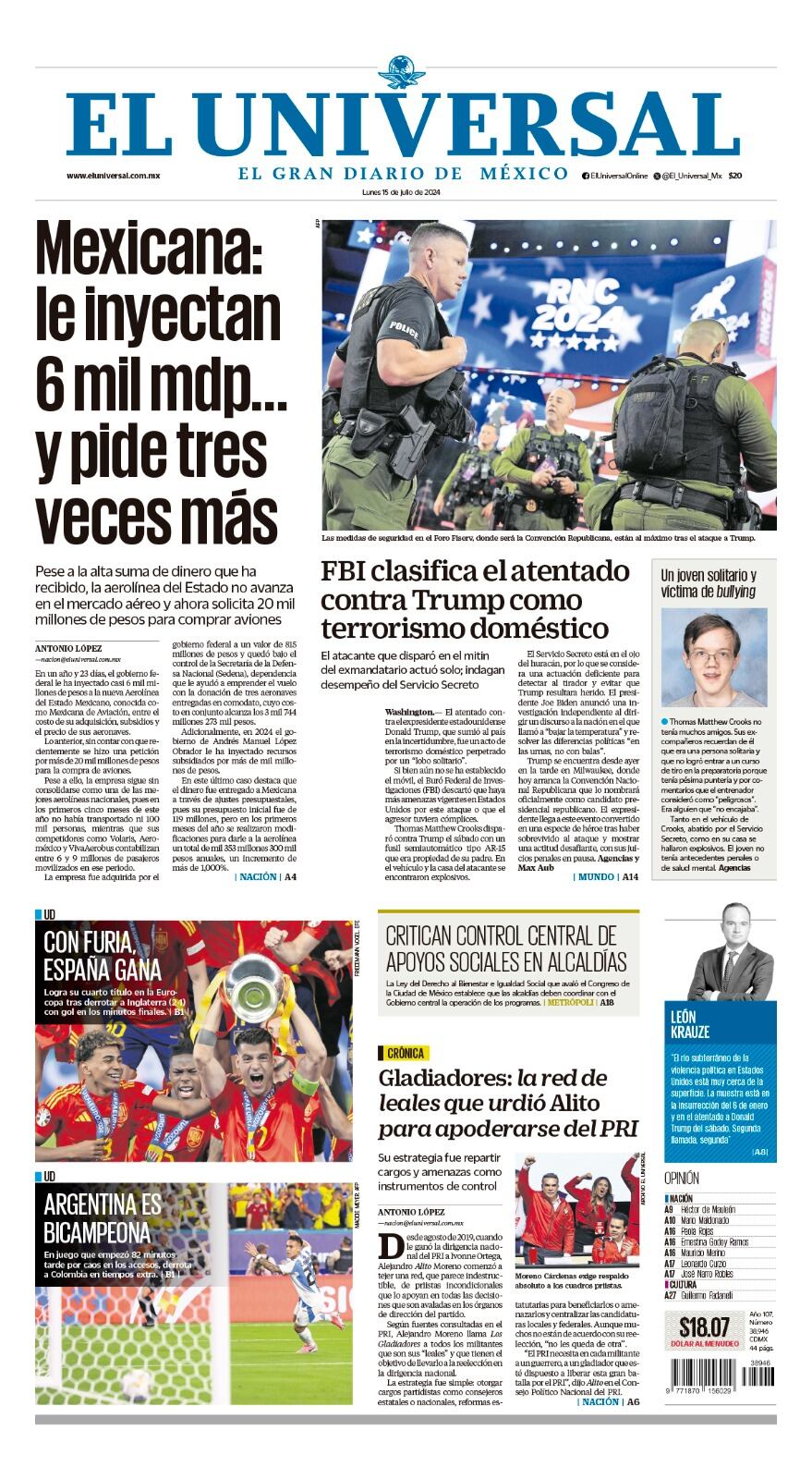 Portada impresa