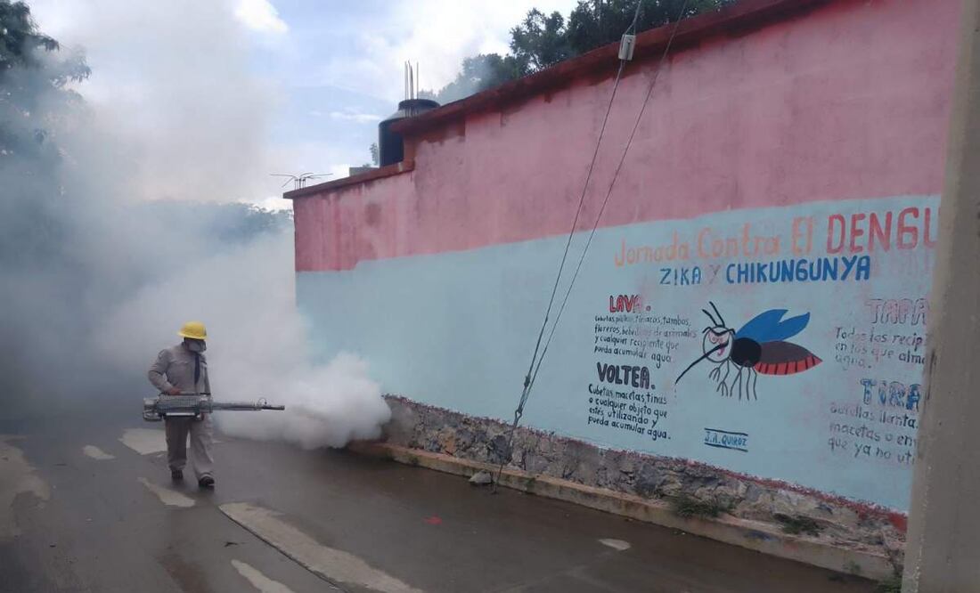 Inician jornada de acciones contra el dengue en cuatro municipios de Oaxaca (04/04/2025). Foto: Especial