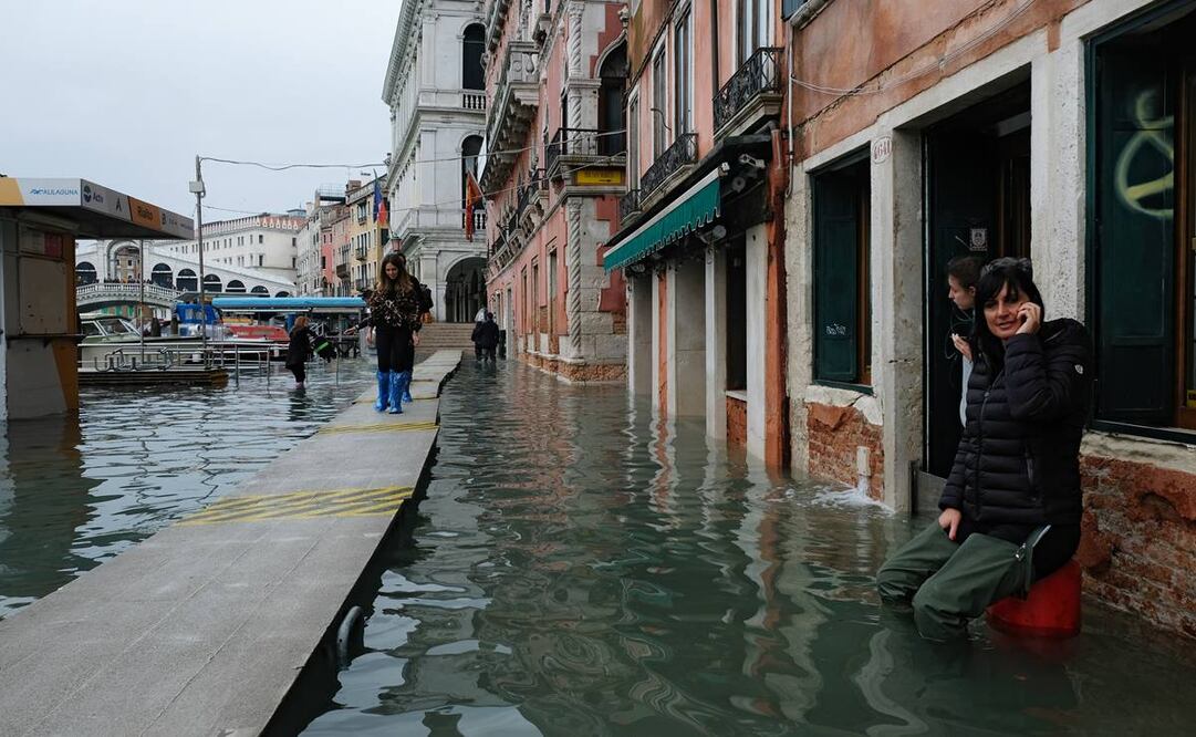 Aspecto de las inundaciones en Venecia tras una marea alta (Foto: Reuters)