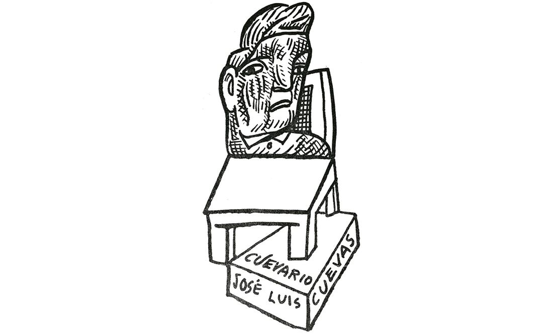 Dibujo del artista para el primer “Cuevario” en EL UNIVERSAL. (ARCHIVO EL UNIVERSAL)