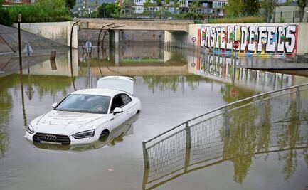 Fuertes lluvias afectan trenes y vuelos en Barcelona