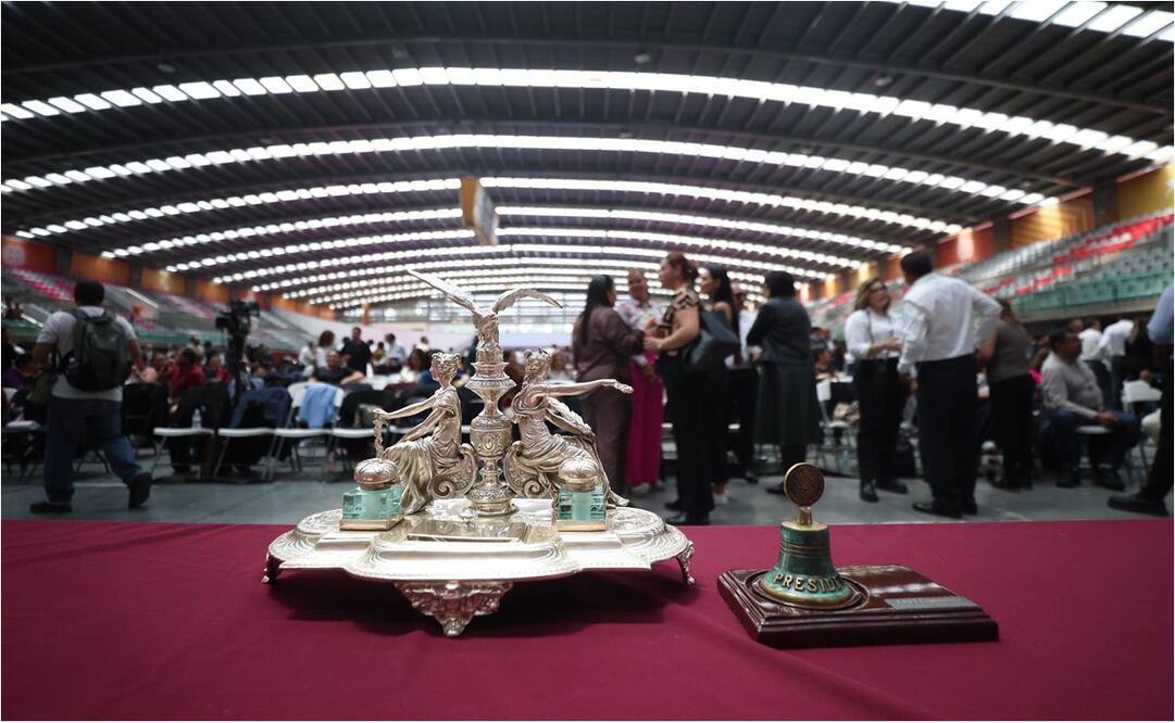 Diputados discuten reforma judicial en sede alterna por protestas. Foto: Diego Simón/EL UNIVERSAL