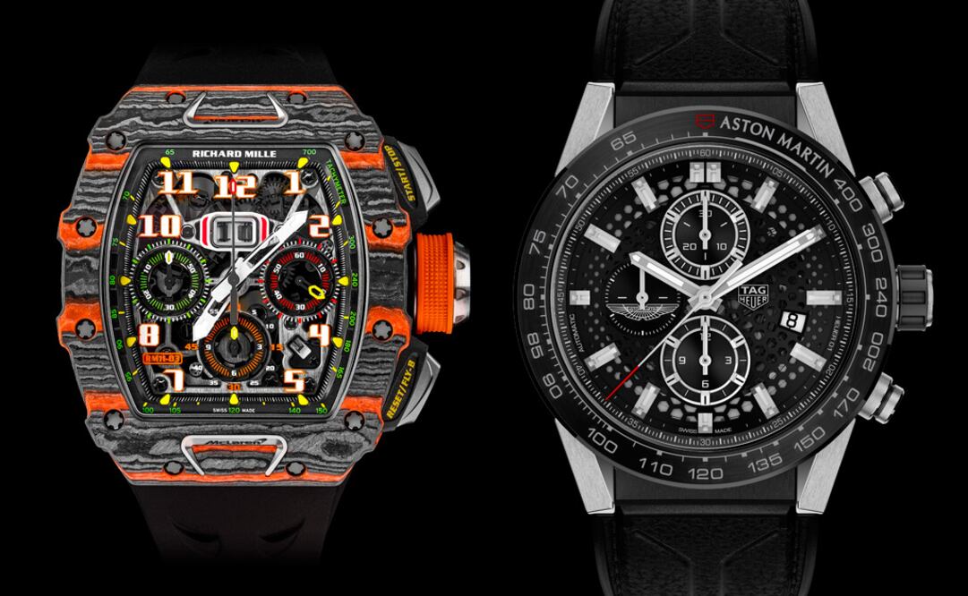 A toda velocidad: Richard Mille RM 11-03 McLaren Automatic Flyback Chronograph y TAG Heuer Carrera Heuer 01 Aston Martin.