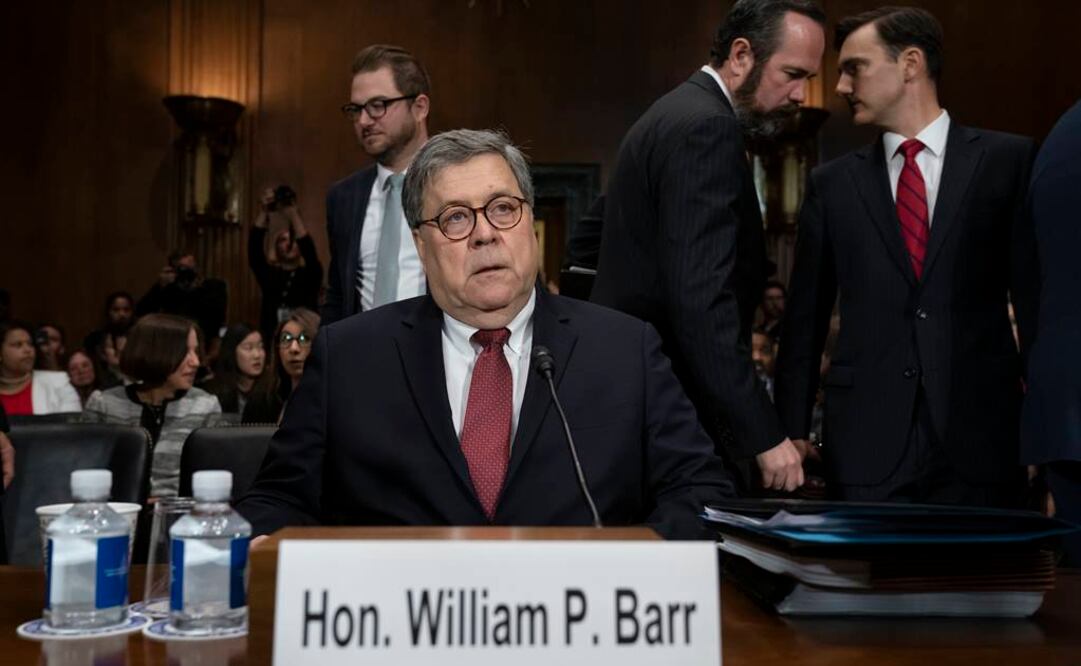 El fiscal general de Estados Unidos, William Barr, comparece ante el Senado de EU (Foto: AP)