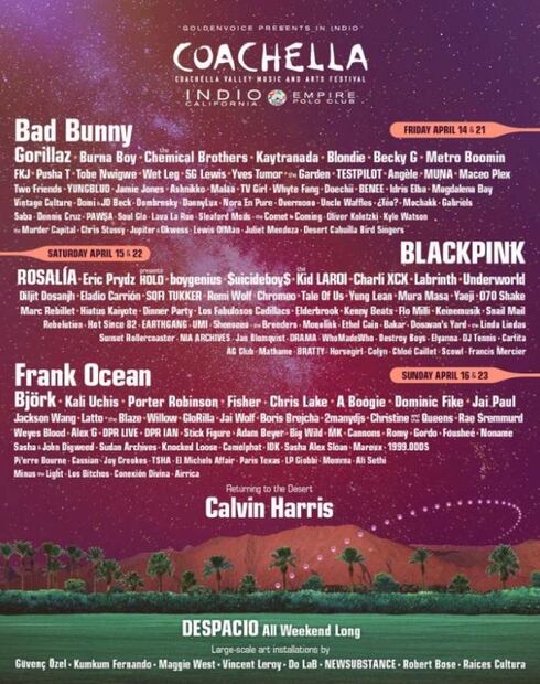 Bad Bunny, primer headliner latino en la historia de Coachella
