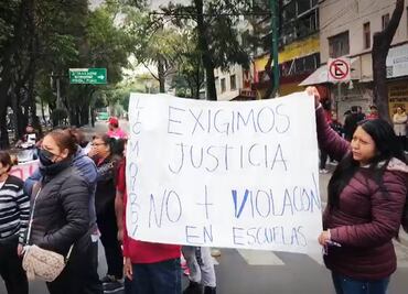 Bloquean avenida Cuitláhuac en Azcapotzalco; denuncian abuso sexual en primaria