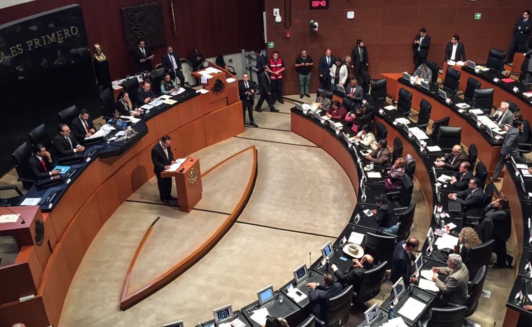 Sesión en el Senado de la República. Foto: Juan Carlos Reyes/EL UNIVERSAL
