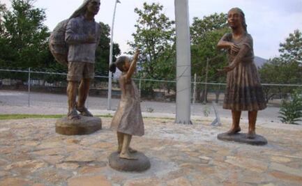 Roban escultura de la obra “Familia tojolabal” en Tuxtla Gutiérrez, Chiapas