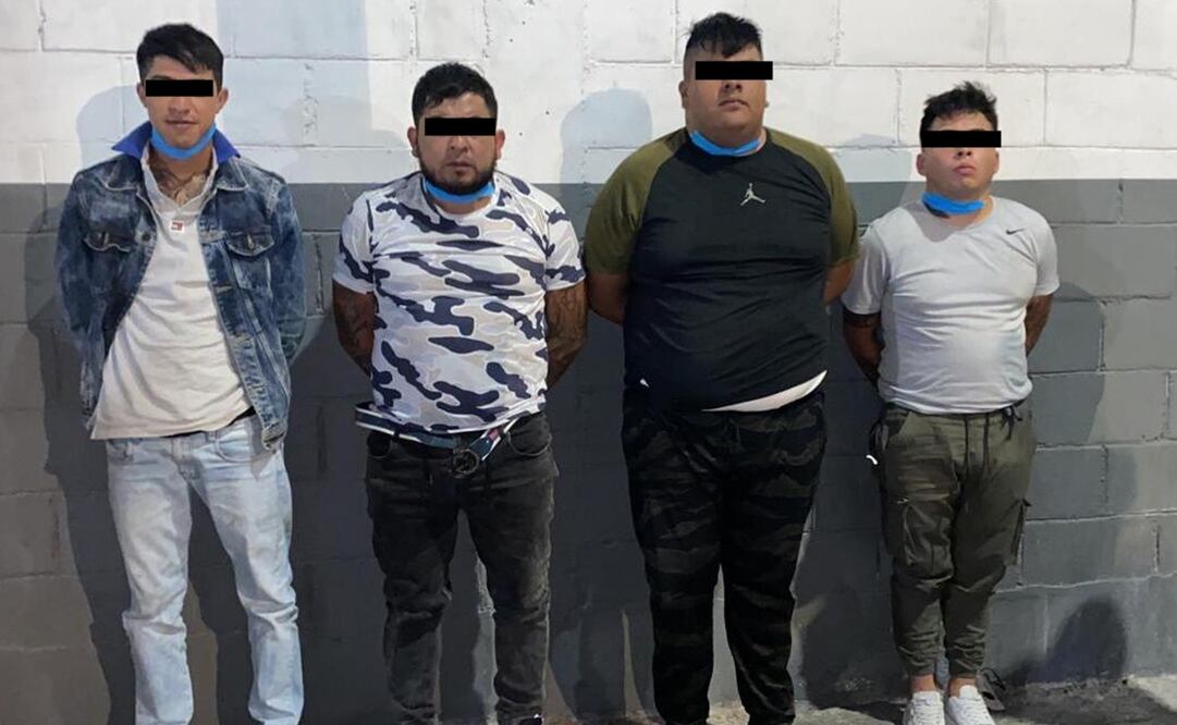 Lo decomisado y los detenidos fueron puestos a disposición del Ministerio Público de la Fiscalía General de Justicia. Foto: Especial 