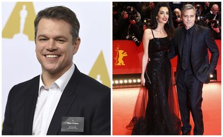 Matt Damon y su emoción al enterarse que George Clooney sería papá