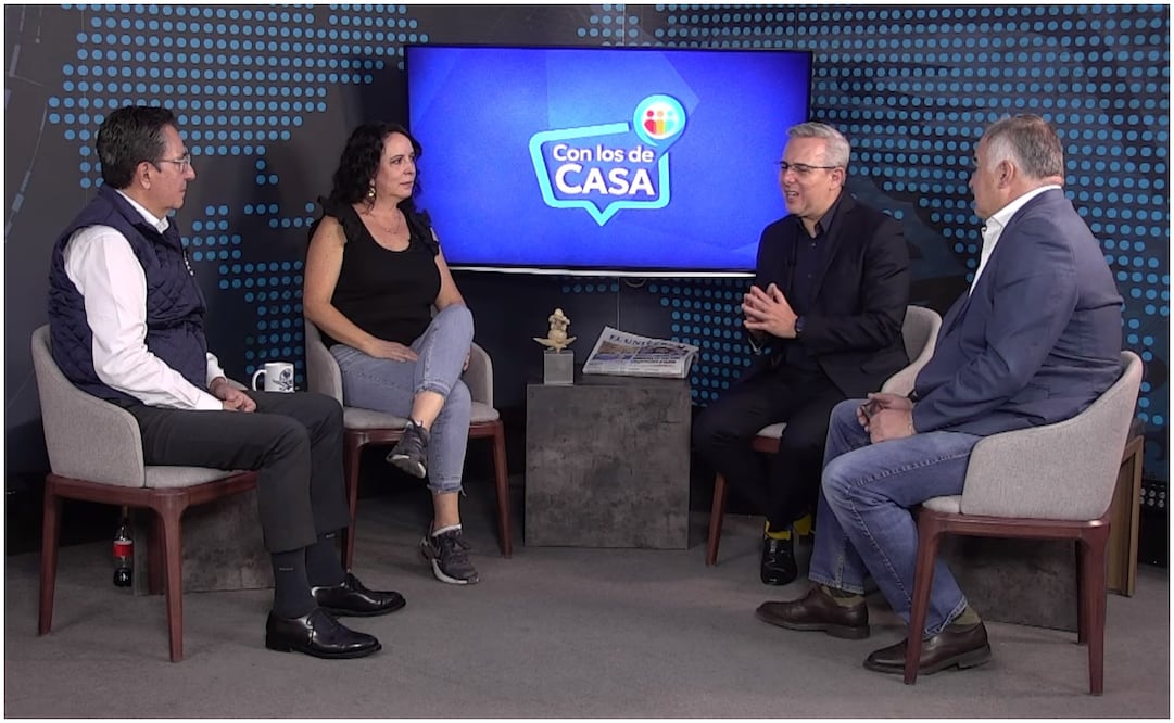 David Aponte, Maite Azuela, Luis Cárdenas, Héctor De Mauleón. Foto: Captura de pantalla.