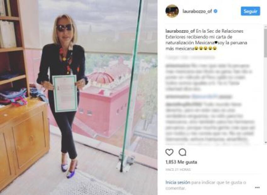 Laura Bozzo presume que ya es mexicana