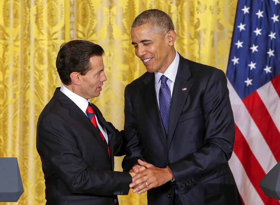 Enrique Peña Nieto y Barack Obama se reunieron por última vez como jefes de Estado en la Casa Blanca de la capital estadounidense (ERIK S. LESSER. EFE)