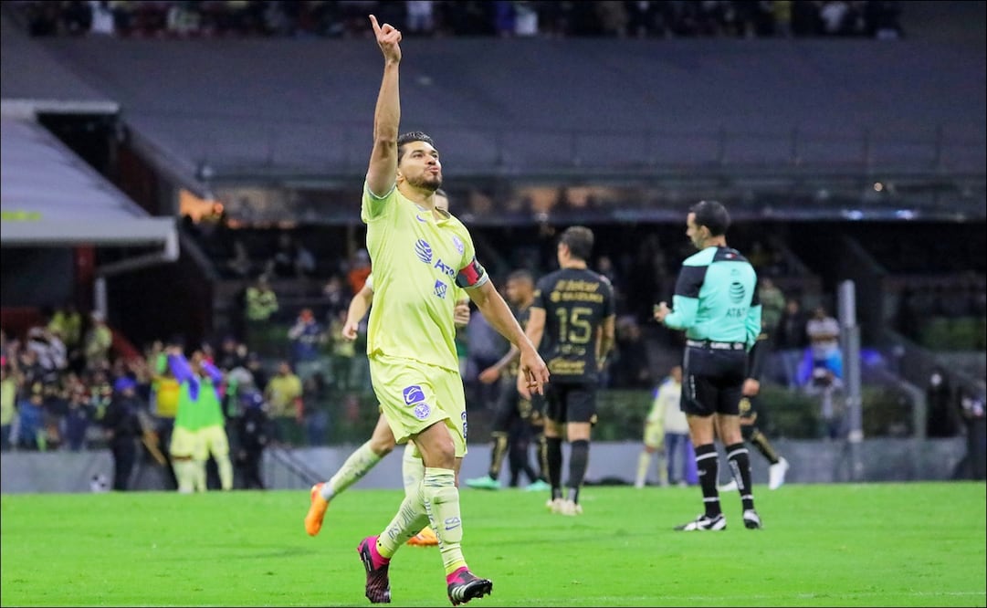 Henry Martín festeja ante Pumas - Foto: Imago7