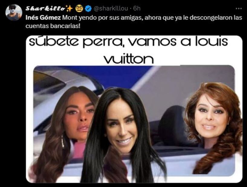 Inés Gómez Mont protagoniza los mejores memes tras desbloqueo de cuentas. Foto: Captura de pantalla
