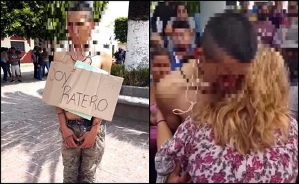 “Mira donde te vine a ver”, mujer salva a su hijo de ser linchado en Hidalgo