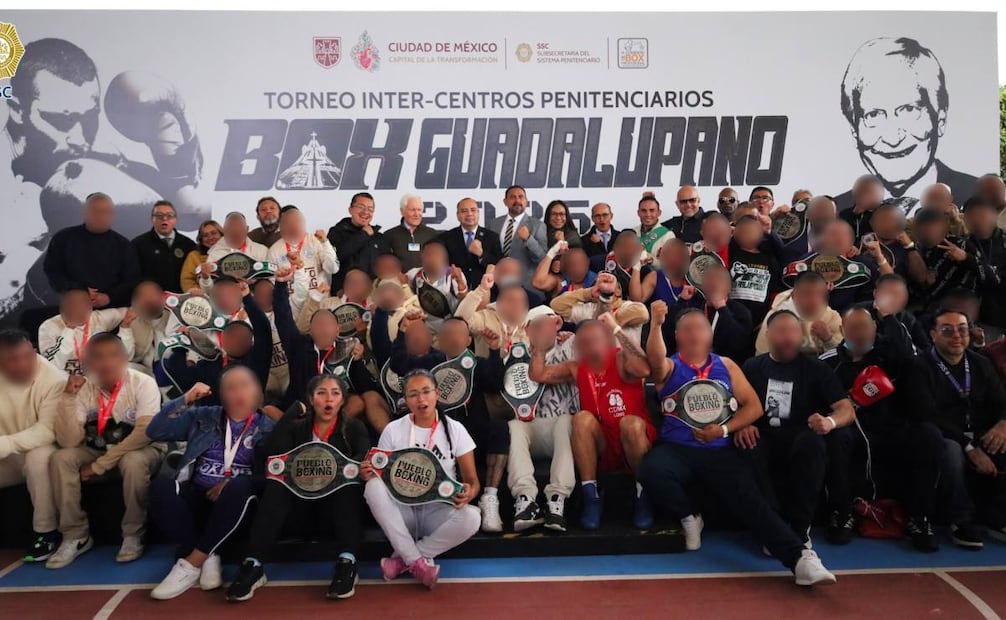 Centro penitenciario Santa Martha Acatitla realiza 13° torneo Intercentros Penitenciarios de Box Guadalupano 2025.
Foto: Especial.