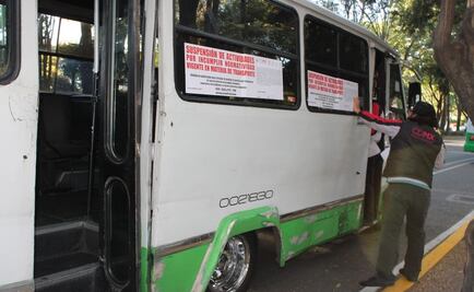Choferes de transporte público en CDMX denuncian faltas en operativos de revisión