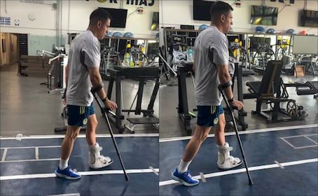 Luis Ángel Malagón presume su recuperación tras romperse el tendón de Aquiles: "Por fin vuelvo a caminar" 