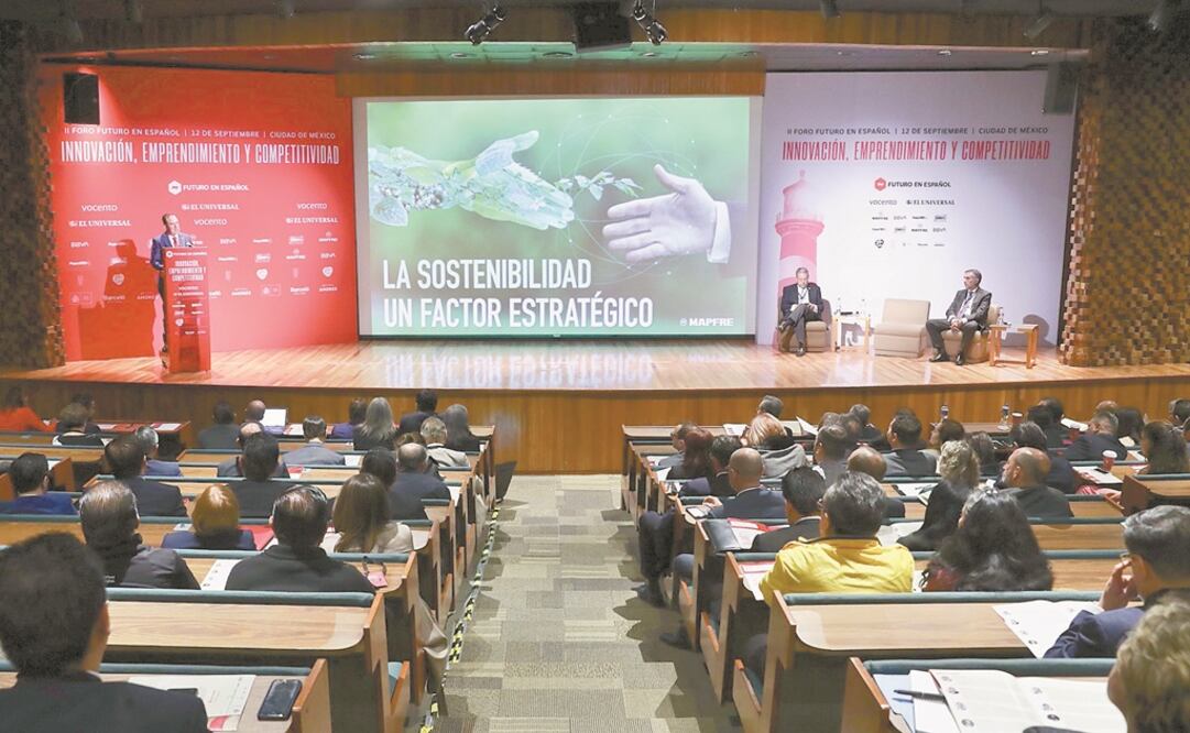 Antonio Huertas, presidente de Mapfre, durante la inauguración del II Foro Futuro en Español “Innovación, Emprendimiento y Competitividad”, organizado por EL UNIVERSAL y Vocento. Foto: FOTOS: DIEGO SIMÓN. EL UNIVERSAL