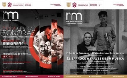 Arranca primera Noche de Museos del año en más de 50 recintos culturales