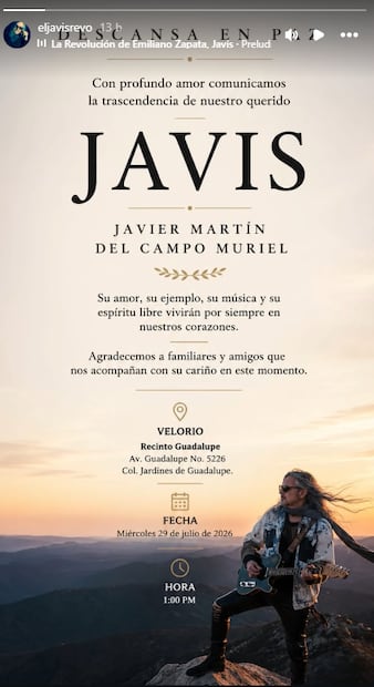 Despiden en redes a Javier Martín del Campo "Javis".
Instagram eljavisrevo