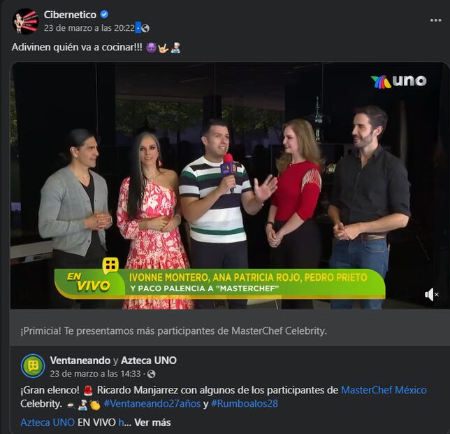 Cibernético estará en MasterChef