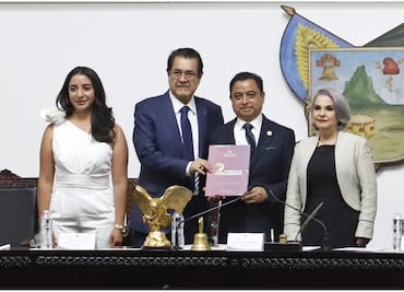 Secretario de gobierno de Hidalgo presenta segundo informe de gobierno de Julio Menchaca Salazar