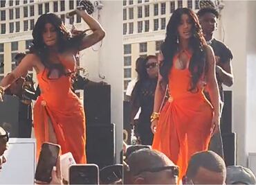 Cardi B golpea con su micrófono a fan, a tan sólo una noche de haber agredido a un DJ