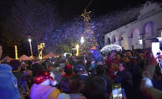 Con música, piñatas y ponche, alcalde de Magdalena Contreras encabeza Jornada Cultural Navideña en la demarcación