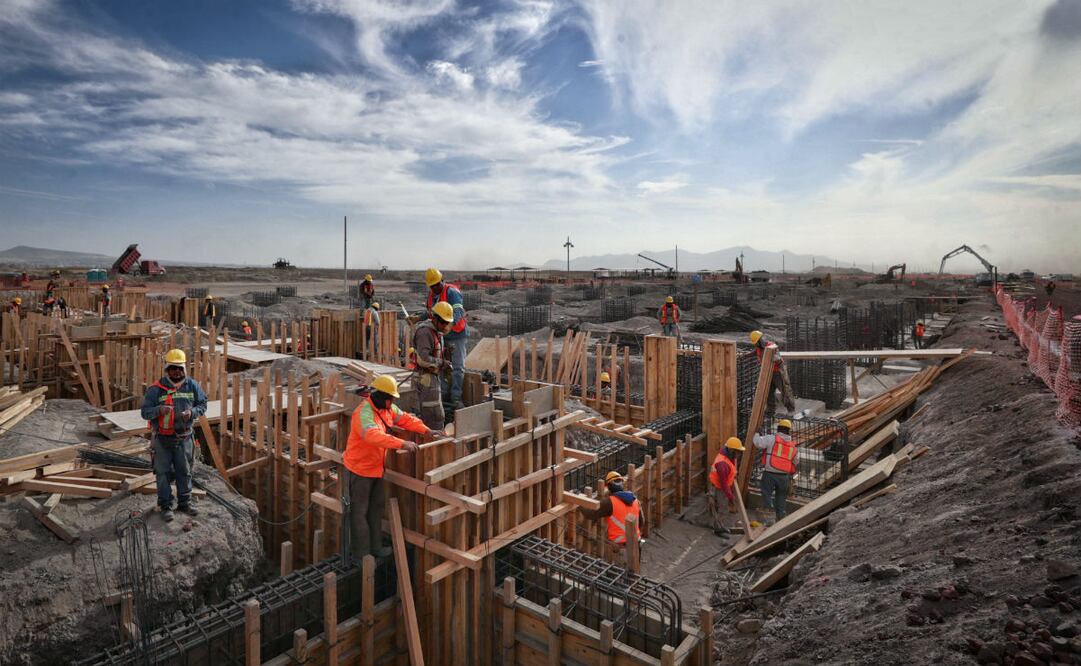 Construcción del Aeropuerto Internacional “Felipe Ángeles". Foto: Diego Simón/EL UNIVERSAL
