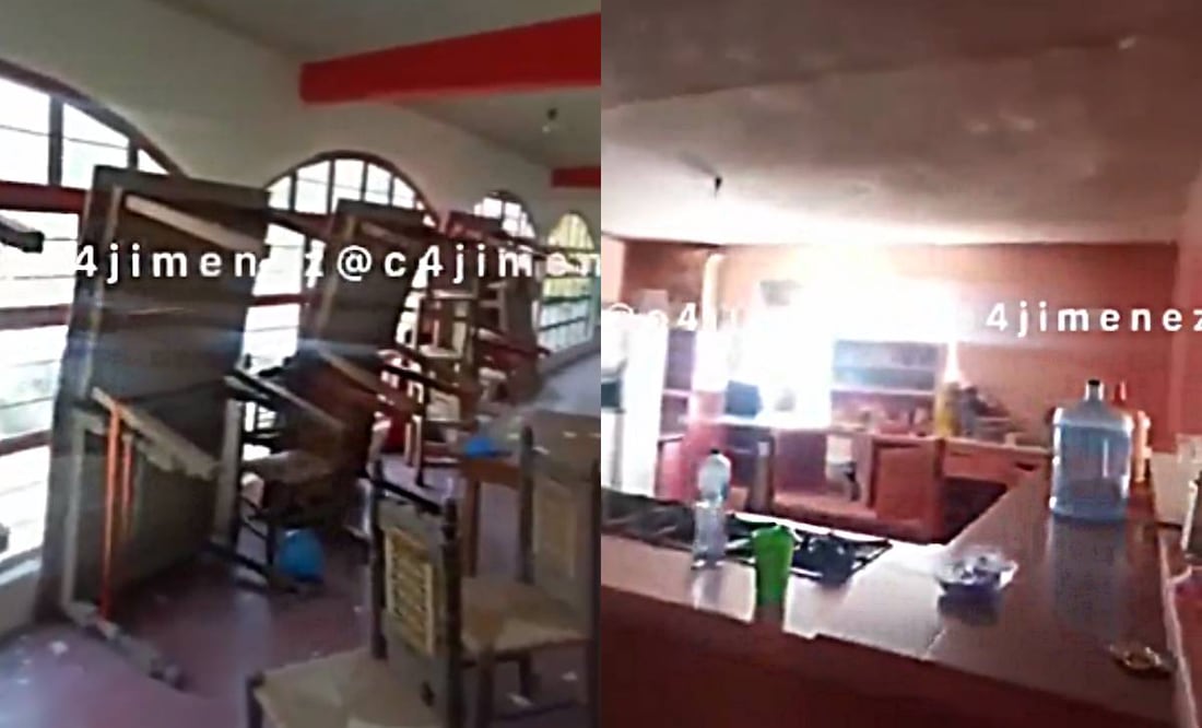 Foto: Captura de pantalla/El Universal/Así es el refugio de la célula criminal en Topilejo