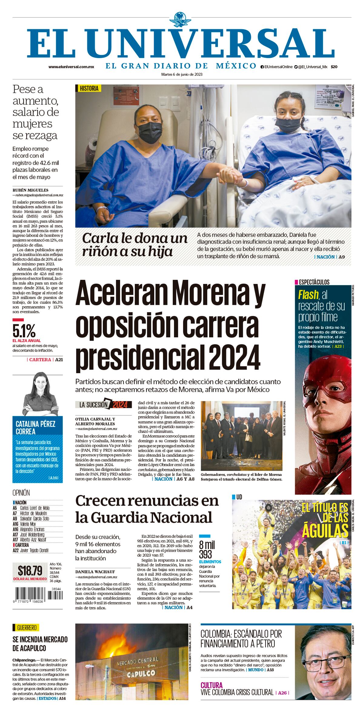 Portada impresa 06 de junio del 2023