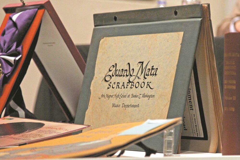 Imagen de la presentación, en 2018, del acervo de Eduardo Mata en la Fonoteca Nacional. Archivo EL UNIVERSAL