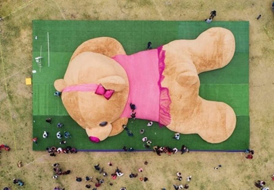 Xonita, la osa de peluche más grande del mundo visitará el Parque Naucalli