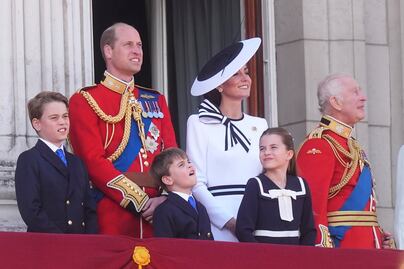 VIDEO Y FOTOS: La reaparición de Kate Middleton y el tierno baile del príncipe Louis en el "Trooping the Colour"
