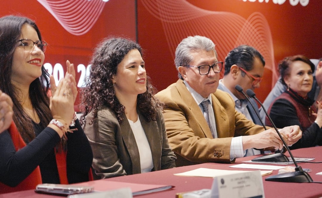 Niega Luisa Alcalde que reforma electoral vaya a desaparecer a los "pluris" (30/08/2025). Foto: Especial